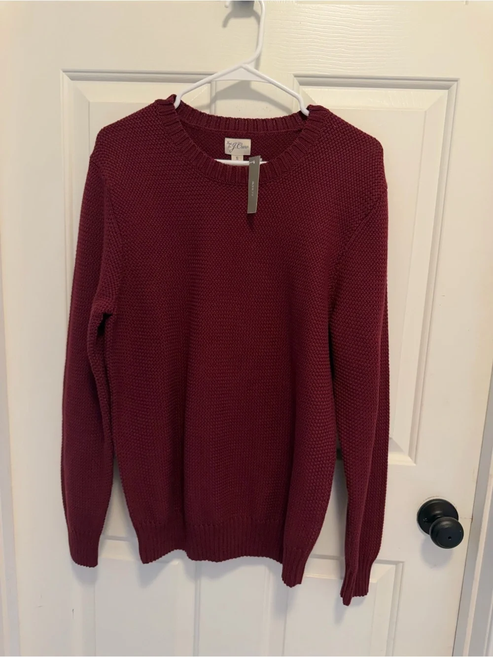 J. Crew Basket Stitch Cotton Crewneck Knit Sweater CQ168 Size Small